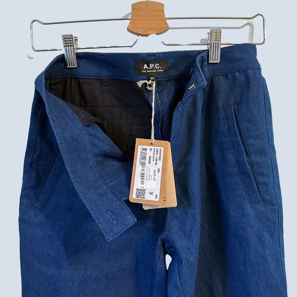 A.P.C. Cortina Pantalon in Indigo, U.S. size 2